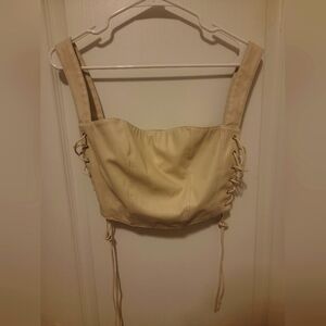 Leather Crop Top